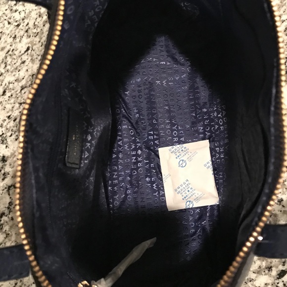✨SOLD!✨SALE!✨Kate Spade NWT! RARE Navy Leather Dome Bag - Picture 6 of 7